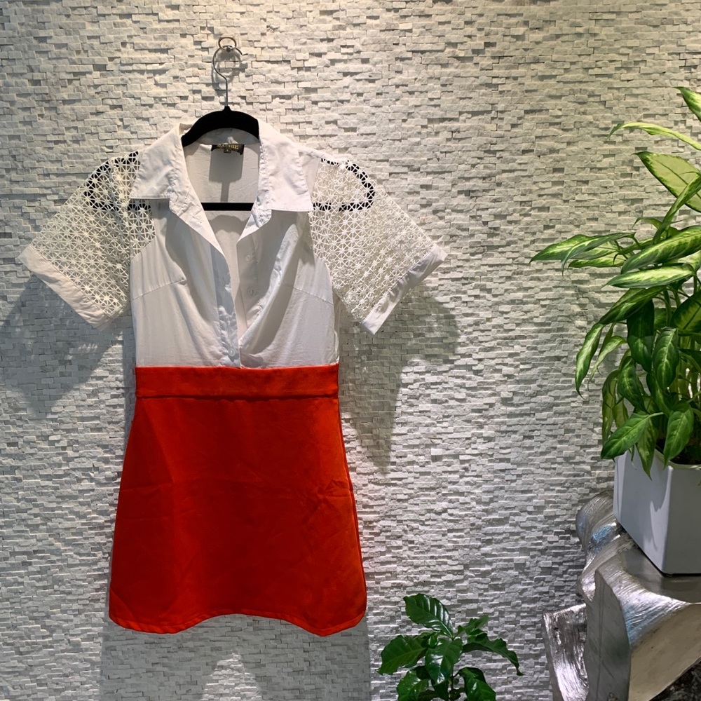 Classic shirt and skirt dress